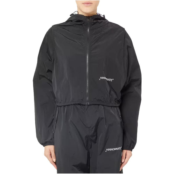 Black Nylon Jackets & Coat Hinnominate