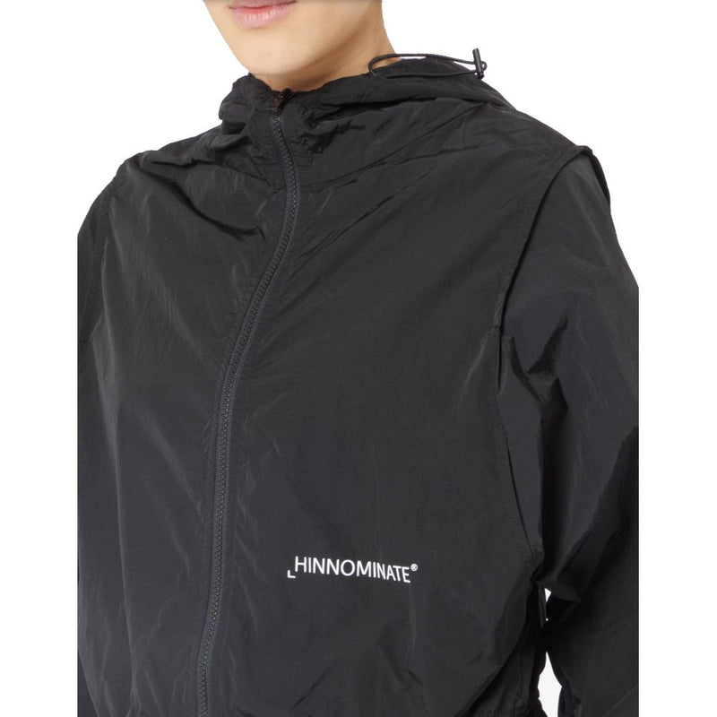 Black Nylon Jackets & Coat Hinnominate