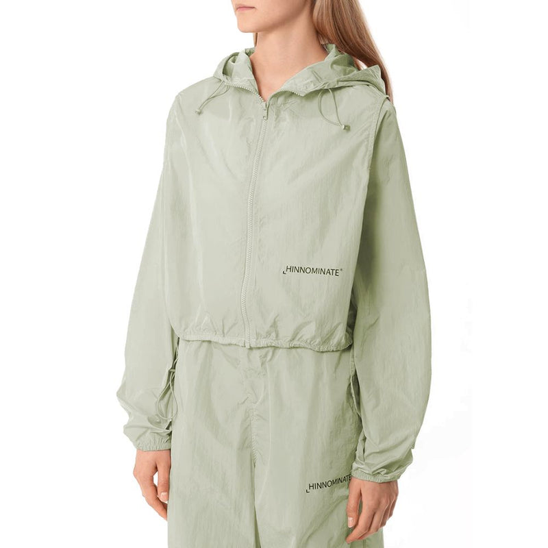 Green Nylon Jackets & Coat Hinnominate
