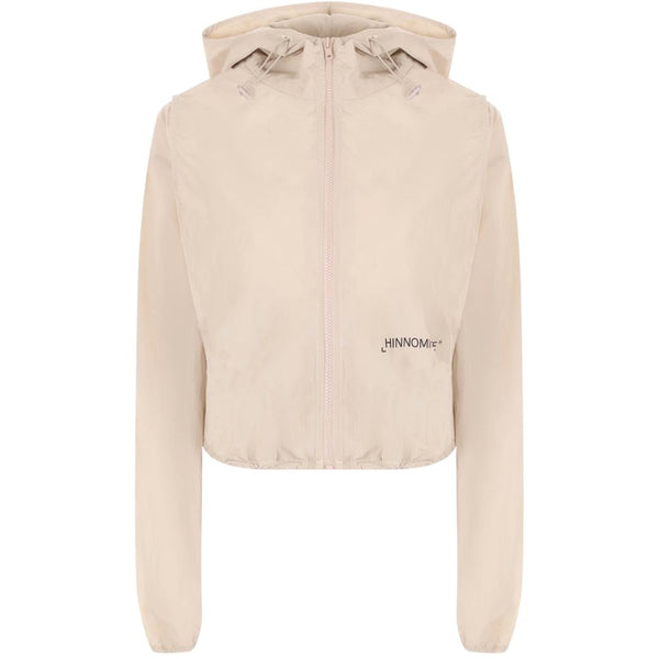Beige Nylon Jackets & Coat Hinnominate