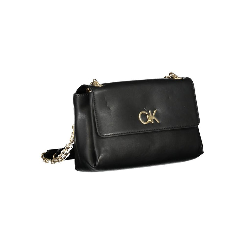 Black Polyester Handbag Calvin Klein
