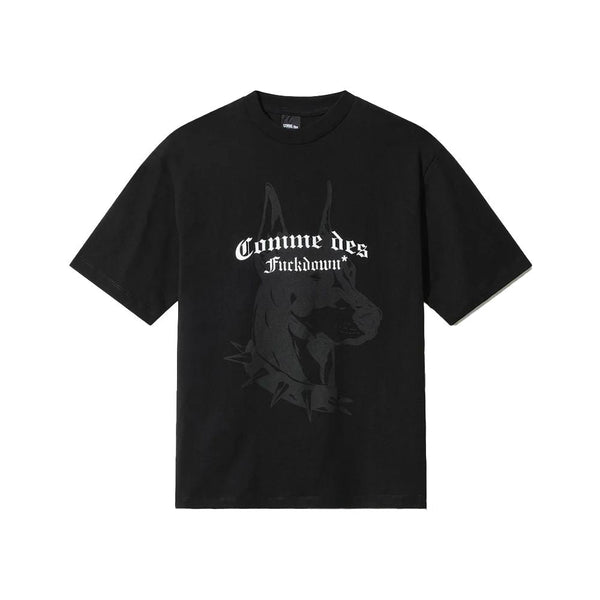 Black Cotton Women T-Shirt Comme Des Fuckdown