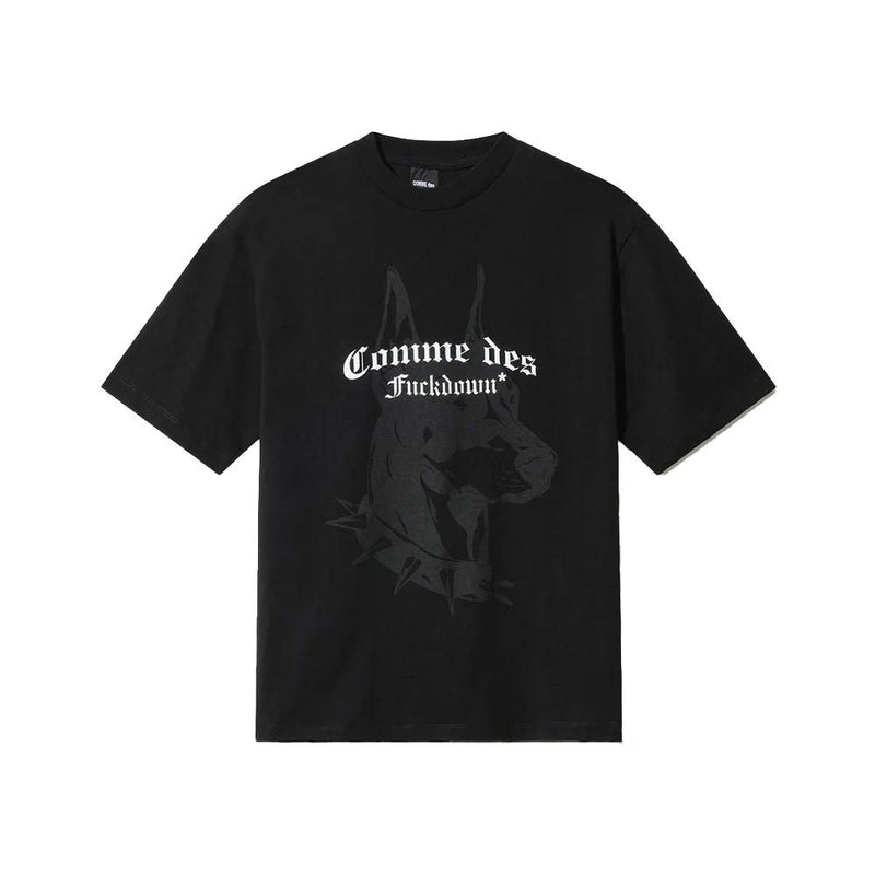 Black Cotton Women T-Shirt Comme Des Fuckdown