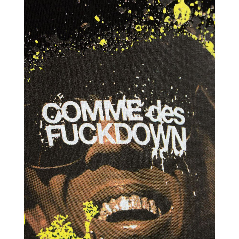 Black Cotton T-Shirt Comme Des Fuckdown