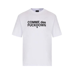 White Cotton T-Shirt Comme Des Fuckdown