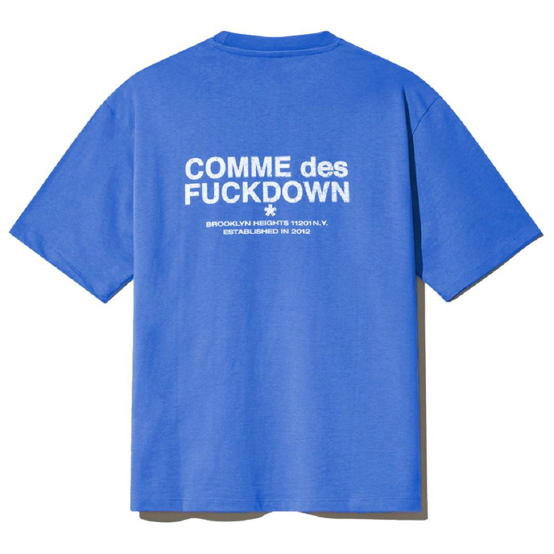 Blue Cotton T-Shirt Comme Des Fuckdown
