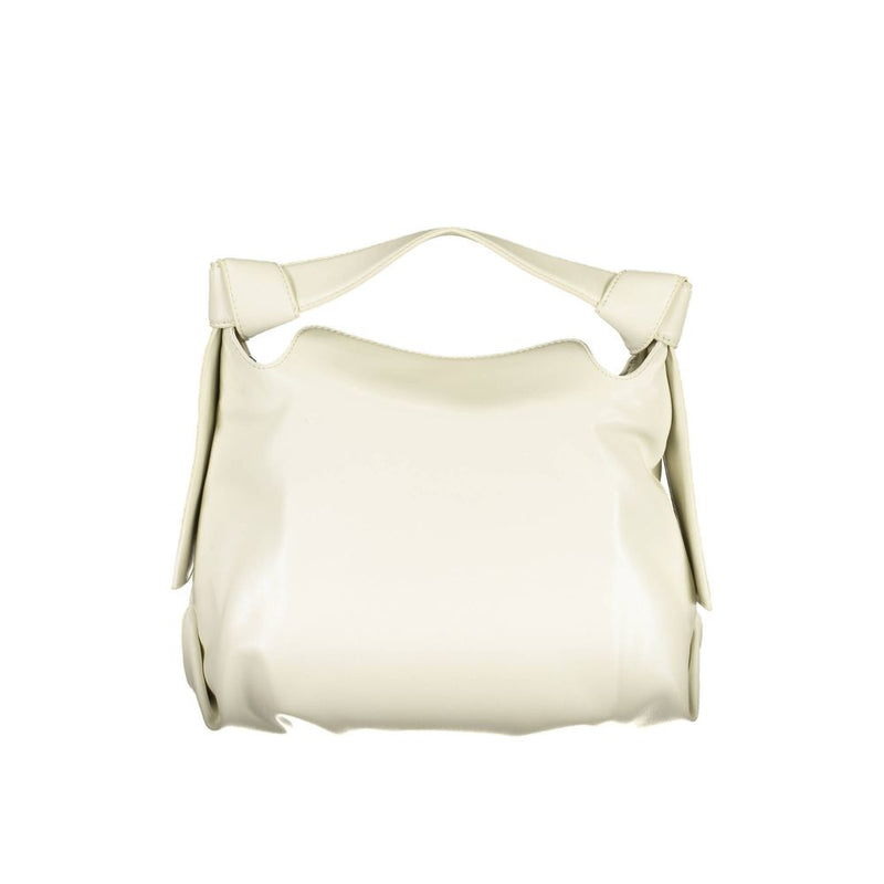 Beige Polyester Handbag Calvin Klein