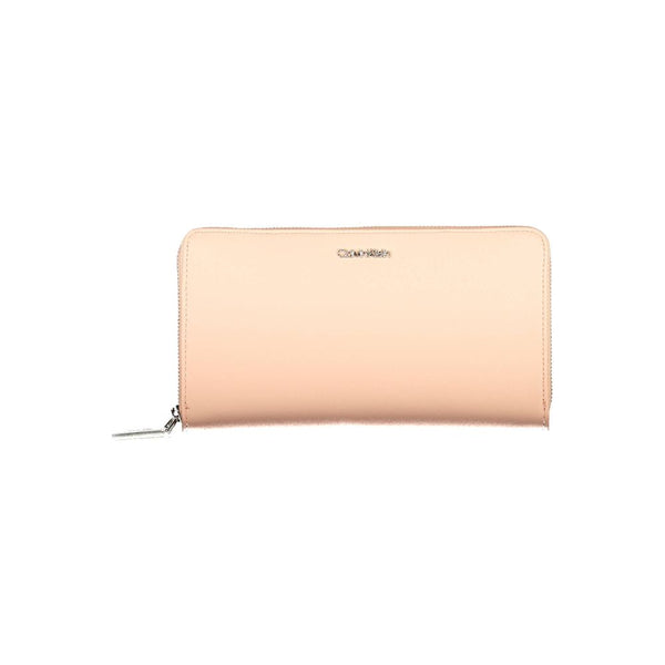 Pink Polyethylene Wallet Calvin Klein