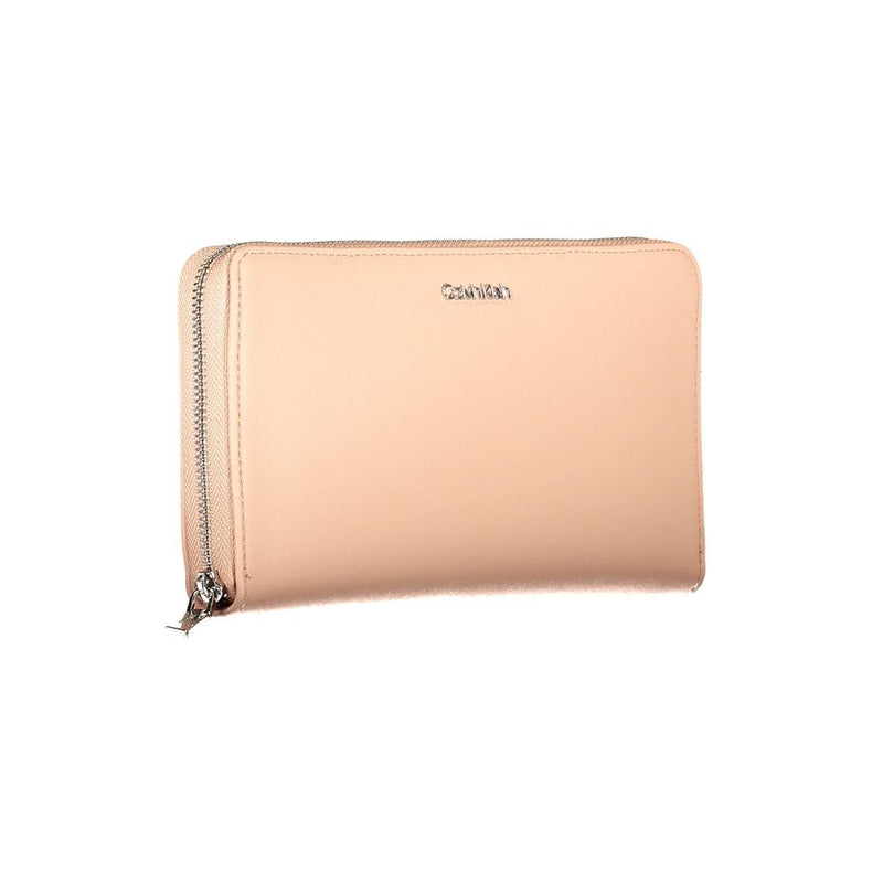 Pink Polyethylene Wallet Calvin Klein