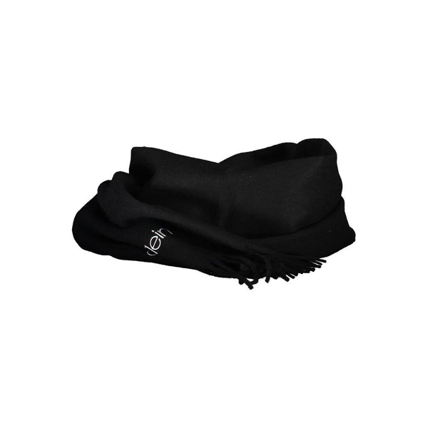 Black Polyester Scarf Calvin Klein