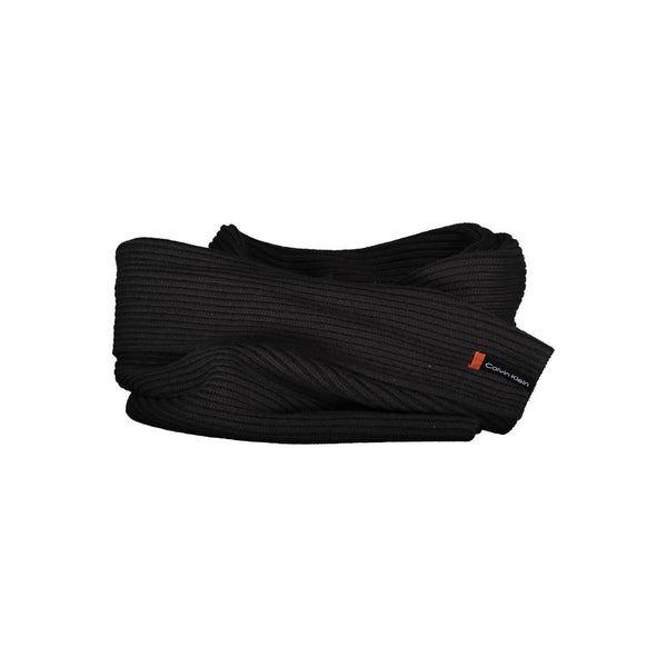Black Cotton Scarf Calvin Klein