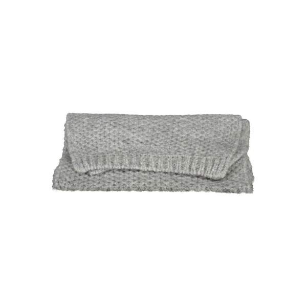 Gray Alpaca Wool Scarf Calvin Klein
