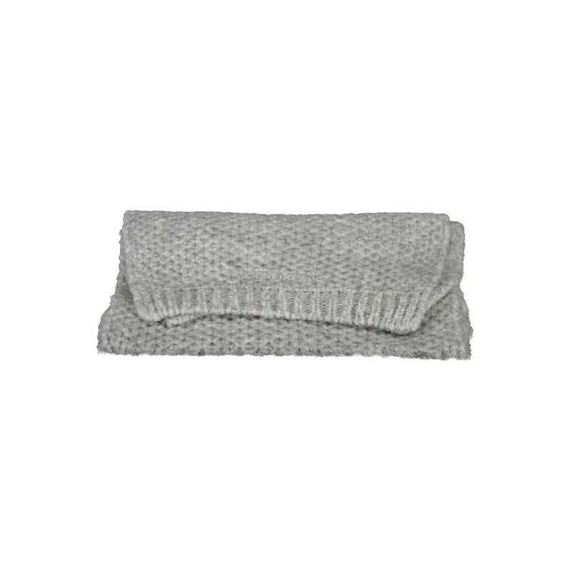 Gray Alpaca Wool Scarf Calvin Klein