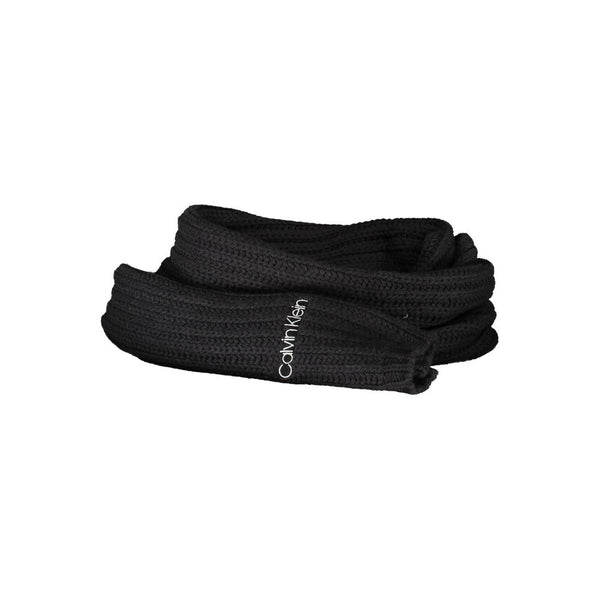 Black Cotton Scarf Calvin Klein