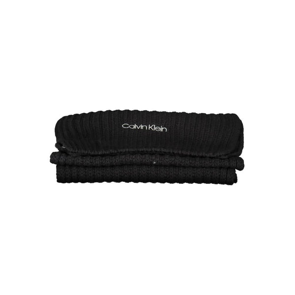 Black Cotton Scarf Calvin Klein