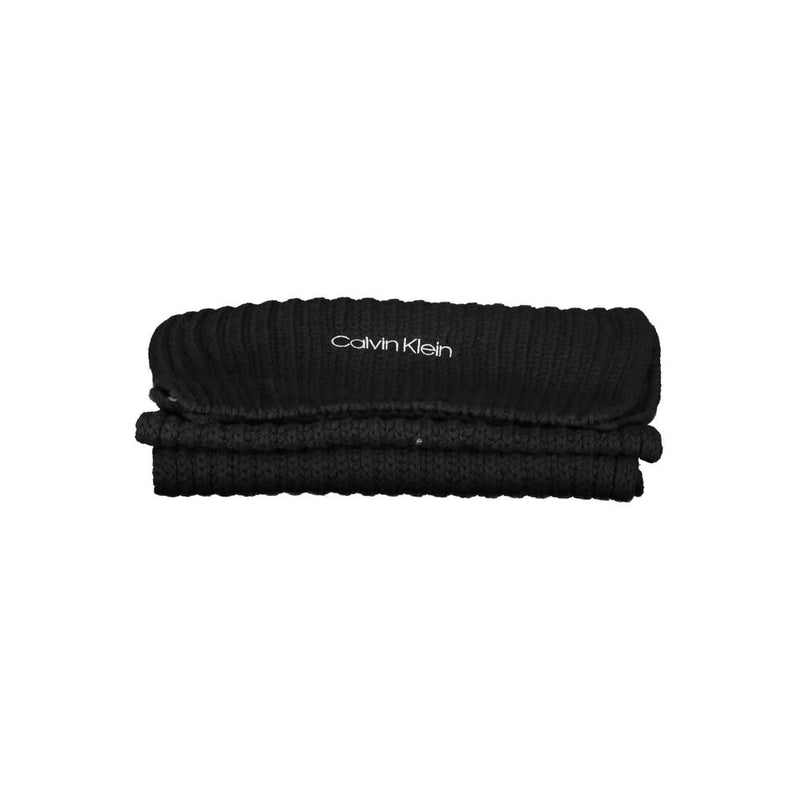 Black Cotton Scarf Calvin Klein