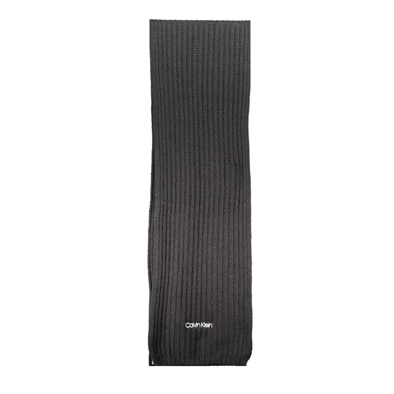 Black Cotton Scarf Calvin Klein
