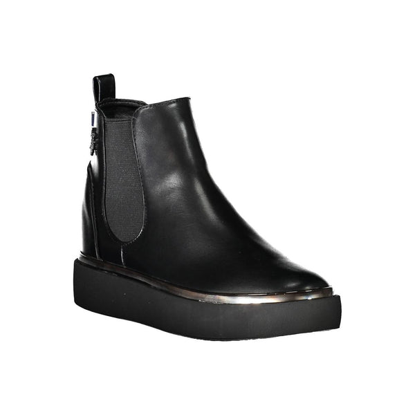 Black Polyester Boot U.S. POLO ASSN.