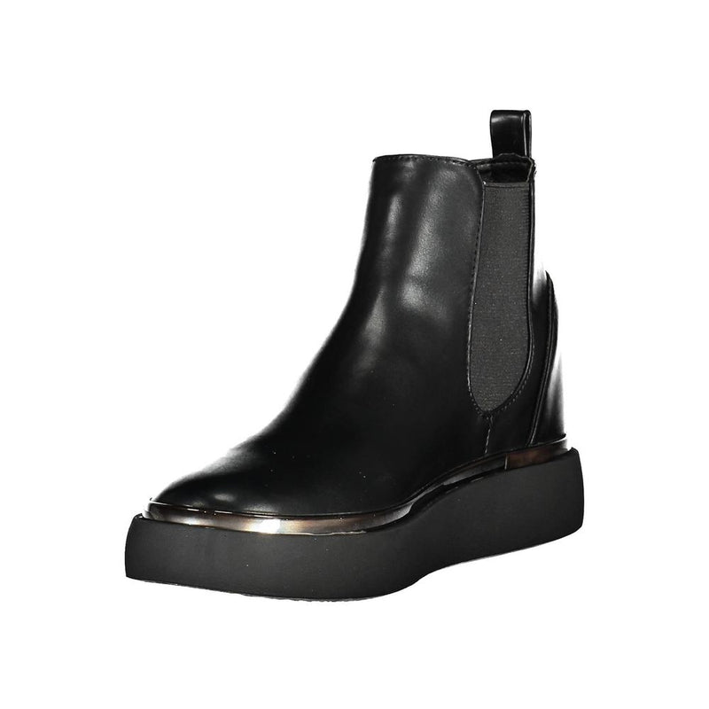 Black Polyester Boot U.S. POLO ASSN.