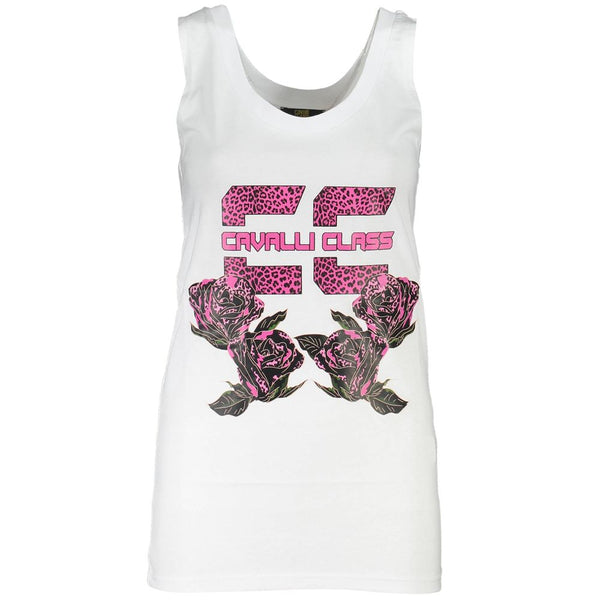 White Cotton Tops & T-Shirt Cavalli Class
