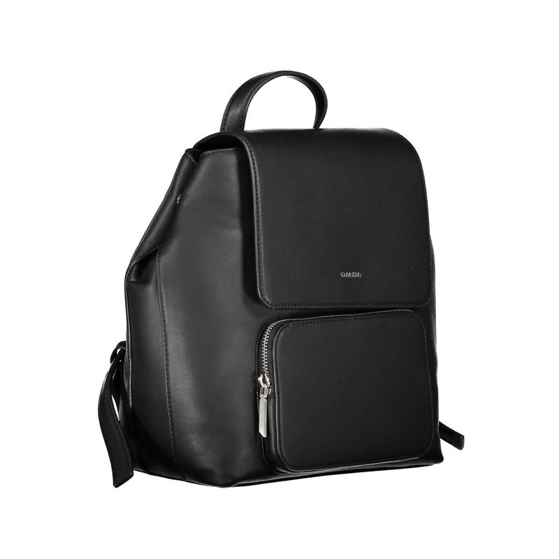 Black Polyester Backpack Calvin Klein