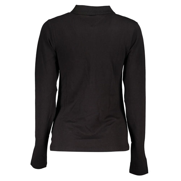 Black Cotton Polo Shirt Tommy Hilfiger