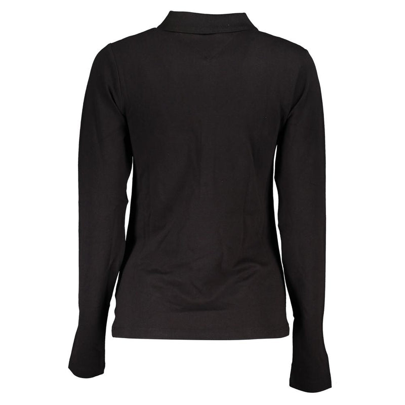 Black Cotton Polo Shirt Tommy Hilfiger