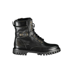 Black Polyester Boot Tommy Hilfiger