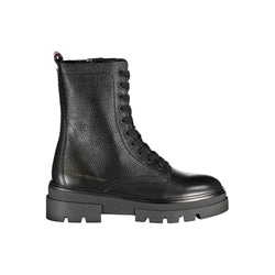Black Polyester Boot Tommy Hilfiger