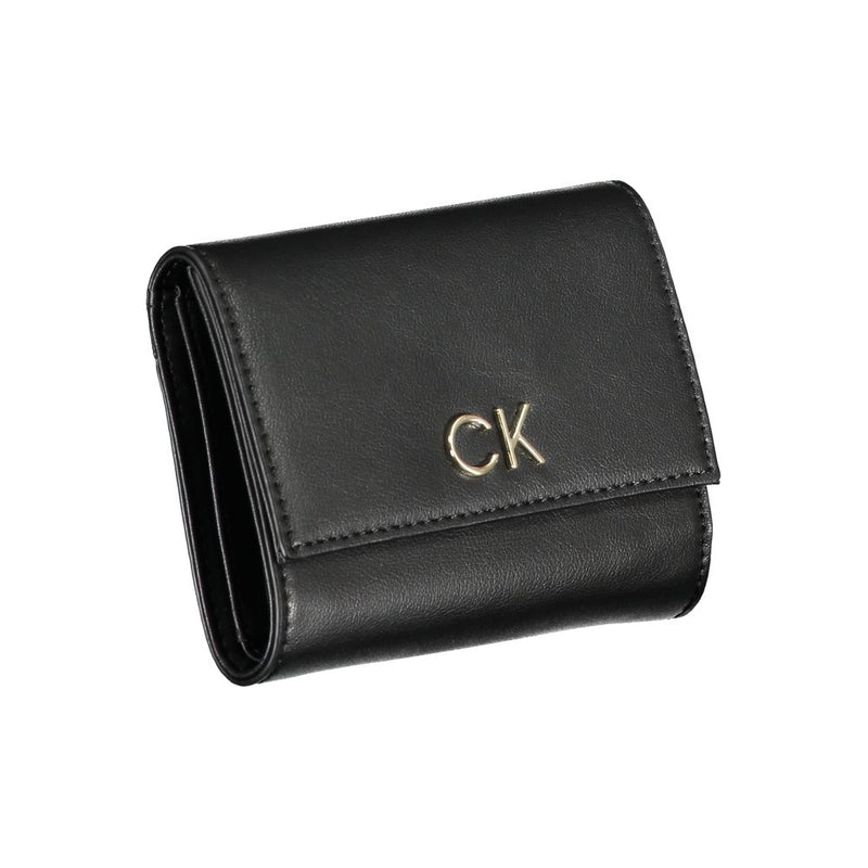 Black Polyester Wallet Calvin Klein
