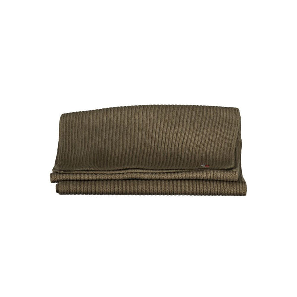 Green Cotton Scarf Tommy Hilfiger