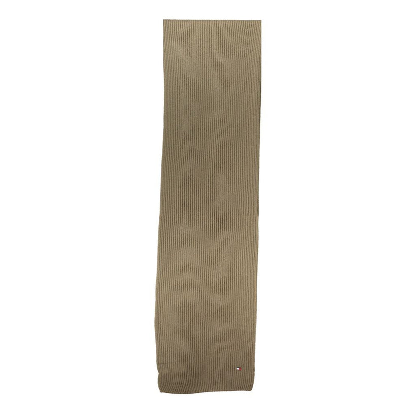 Green Cotton Scarf Tommy Hilfiger