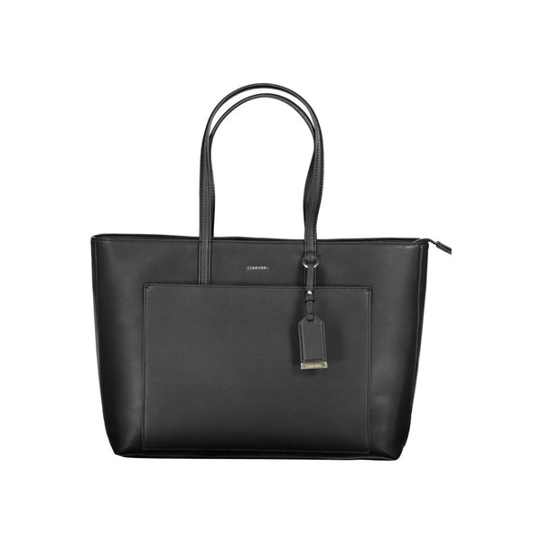 Black Polyester Handbag Calvin Klein