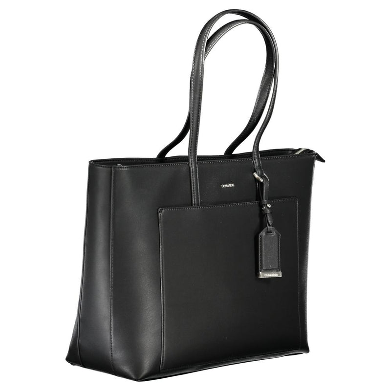 Black Polyester Handbag Calvin Klein