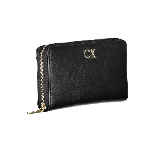 Black Polyester Wallet Calvin Klein