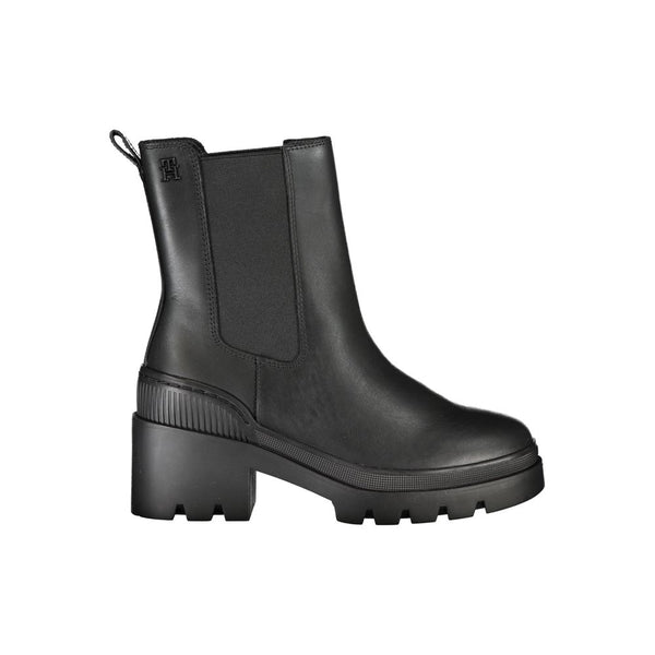 Black Polyester Boot Tommy Hilfiger