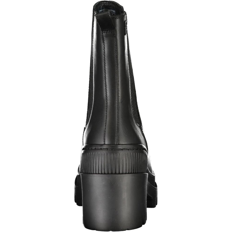 Black Polyester Boot Tommy Hilfiger