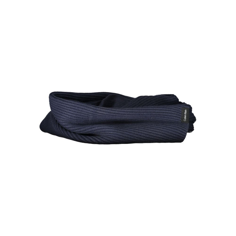 Blue Cotton Scarf Calvin Klein