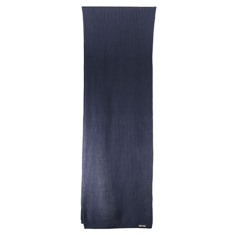 Blue Cotton Scarf Calvin Klein