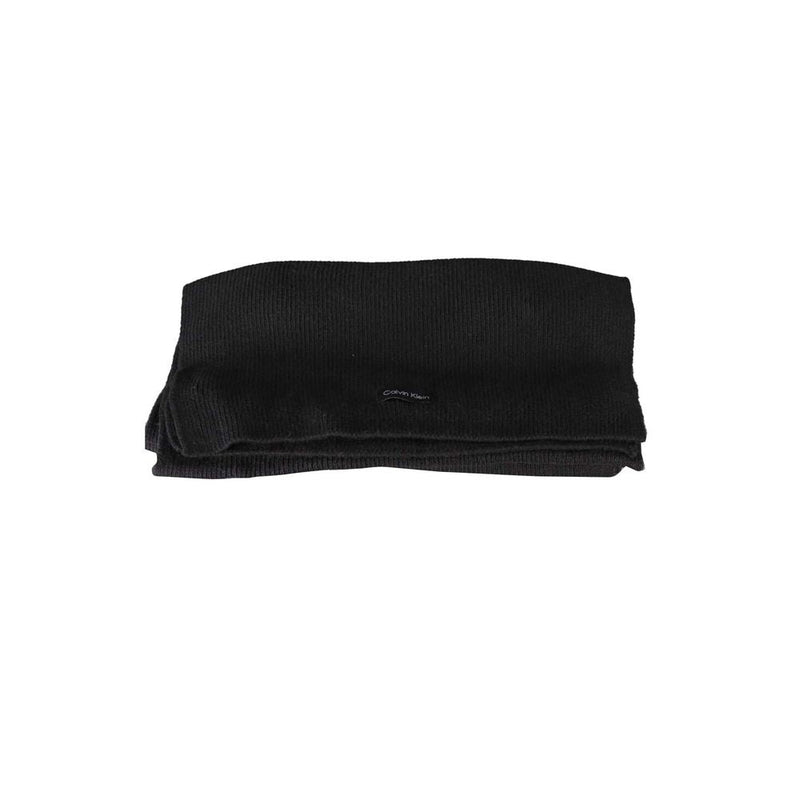 Black Cotton Scarf Calvin Klein