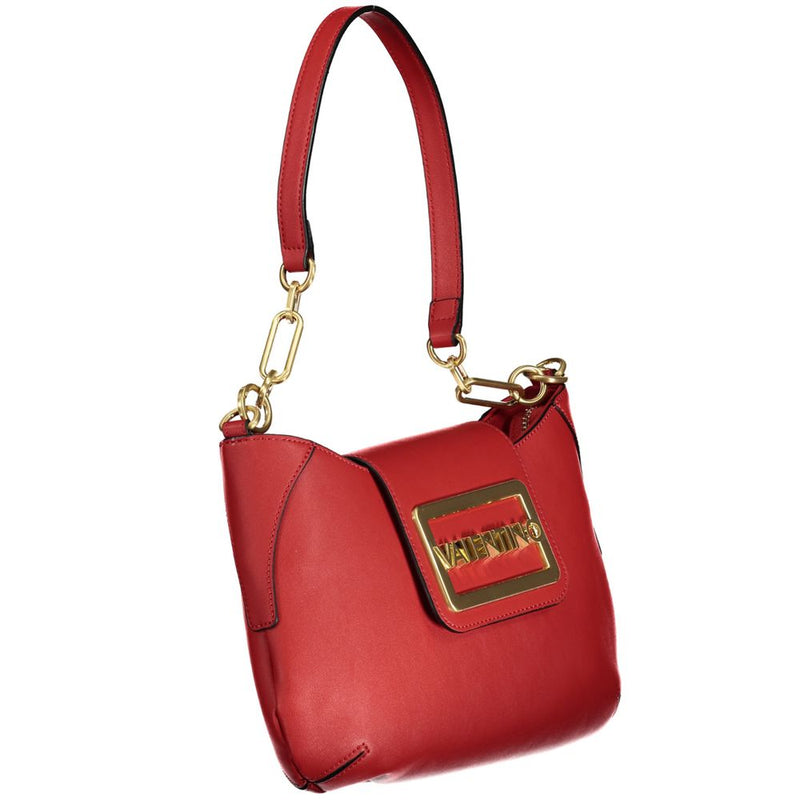 Red Polyethylene Women Handbag Mario Valentino