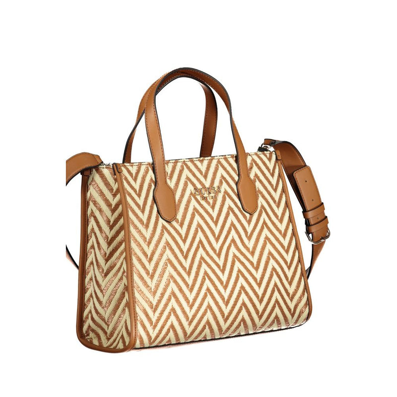 Brown Cotton Handbag Guess Jeans