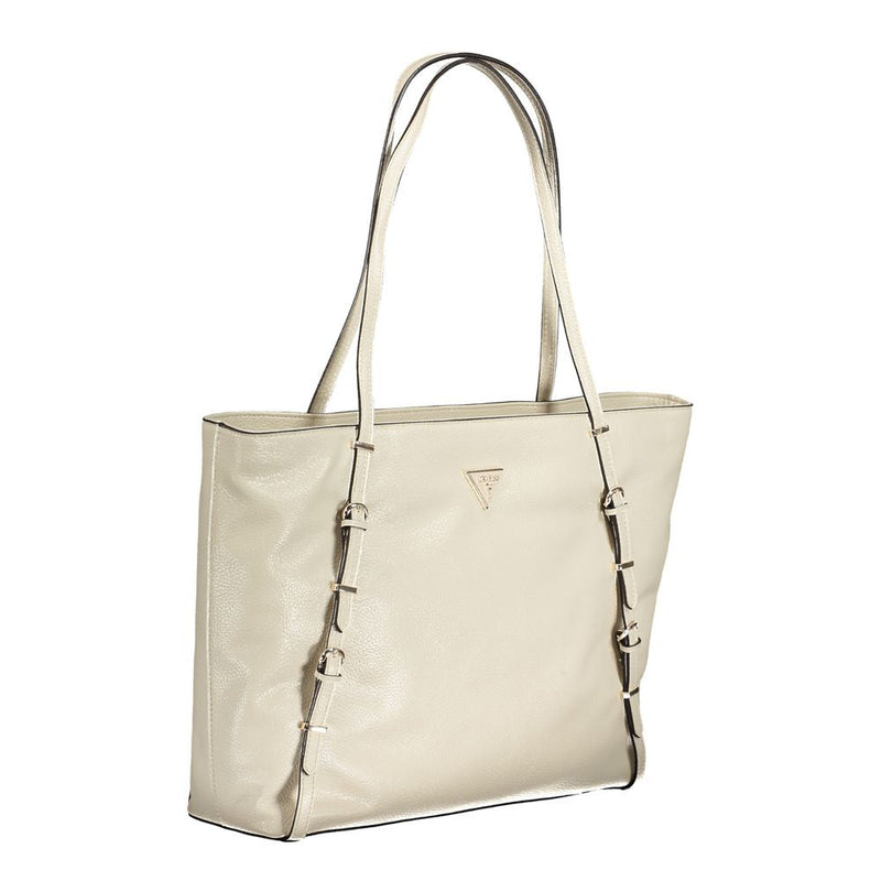 Beige Polyethylene Handbag Guess Jeans
