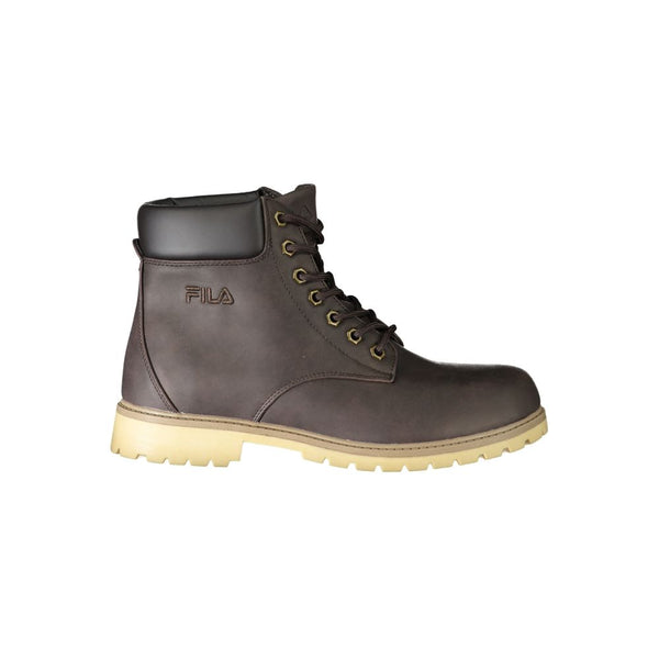 Brown Polyester Boot Fila