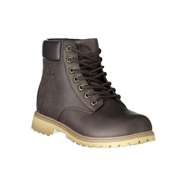 Brown Polyester Boot Fila