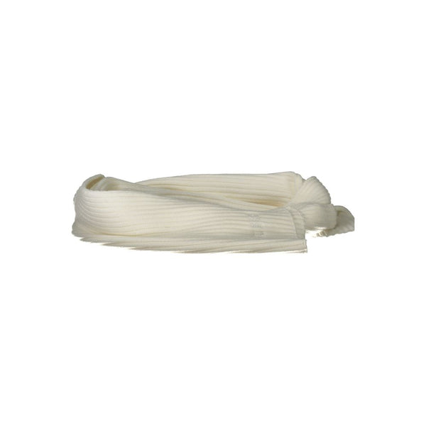 White Polyester Scarf Guess Jeans