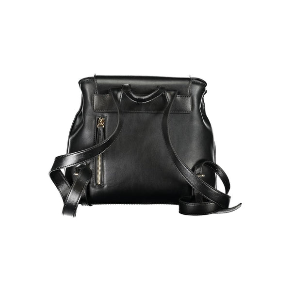 Black Polyethylene Backpack Mario Valentino