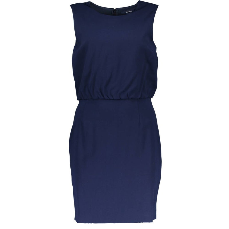 Blue Viscose Dress Gant