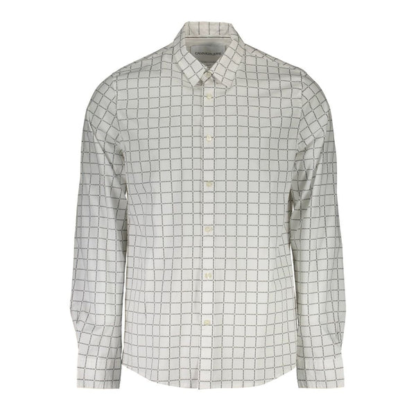 White Cotton Shirt Calvin Klein