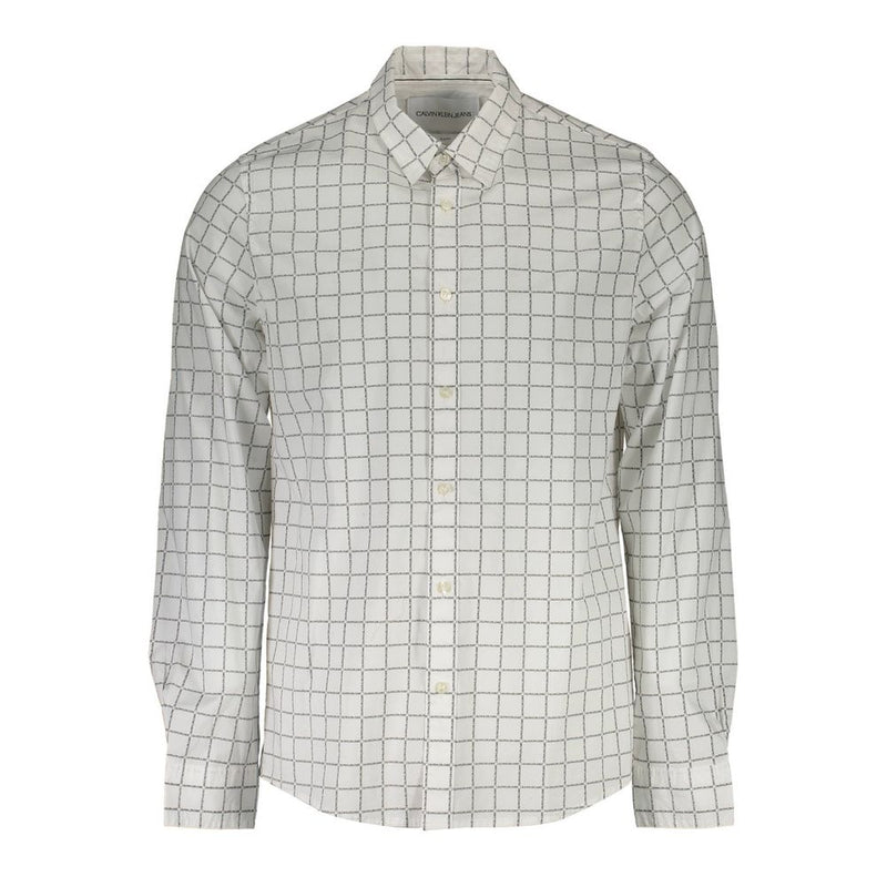 White Cotton Shirt Calvin Klein